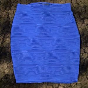Royal Blue Mini Skirt